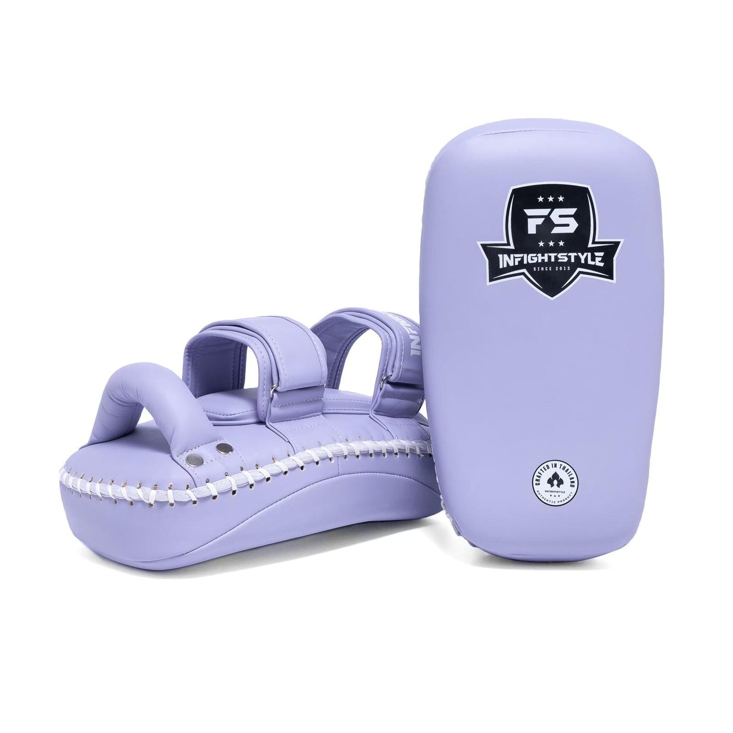 INFIGHTSTYLE KICK PADS SEMI LEATHER DOUBLE-STRAP