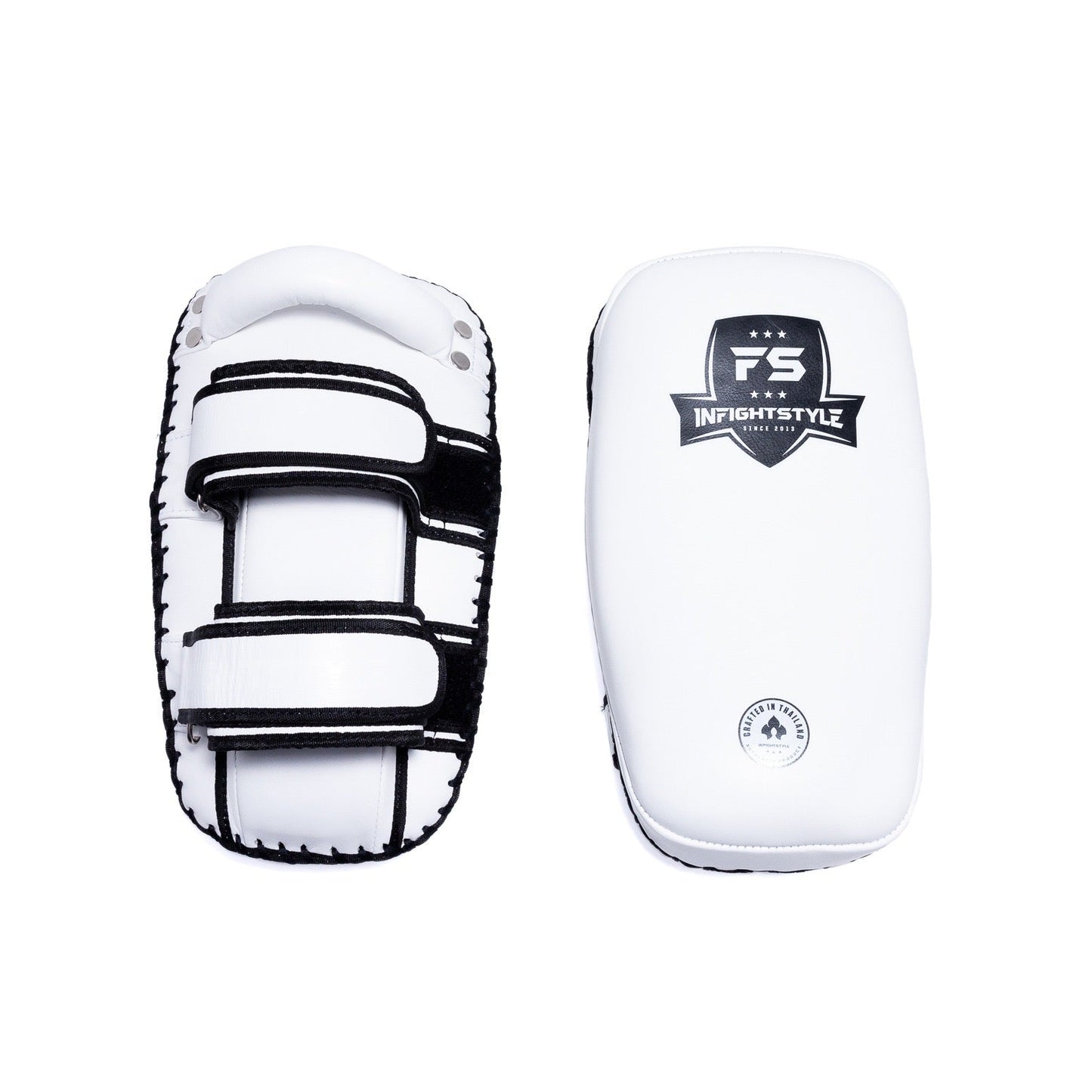INFIGHTSTYLE KICK PADS LEATHER DOUBLE-STRAP