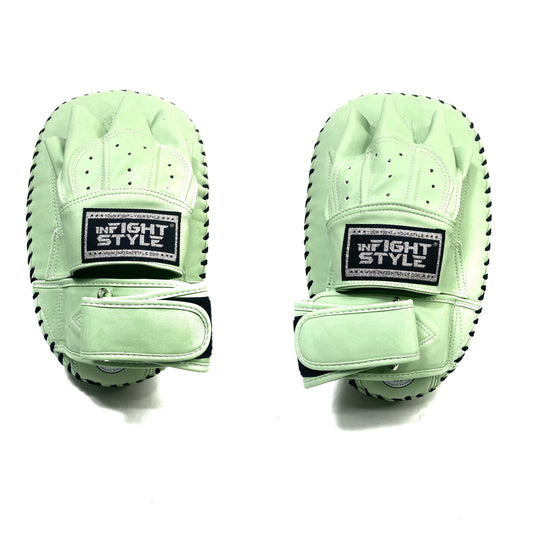 INFIGHTSTYLE PUNCH MITTS  SEMI LEATHER HOOK-AND-LOOP