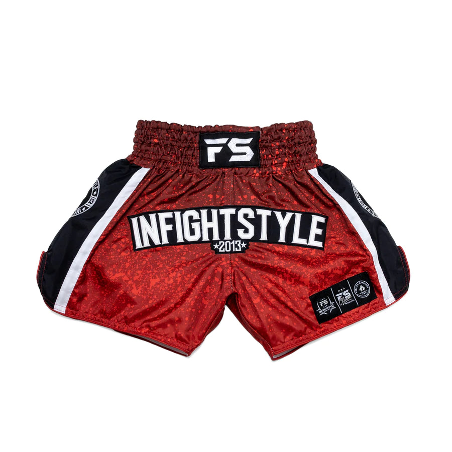 INFIGHTSTYLE SHORTS MUAY THAI FS IVY SPLATTER RETRO
