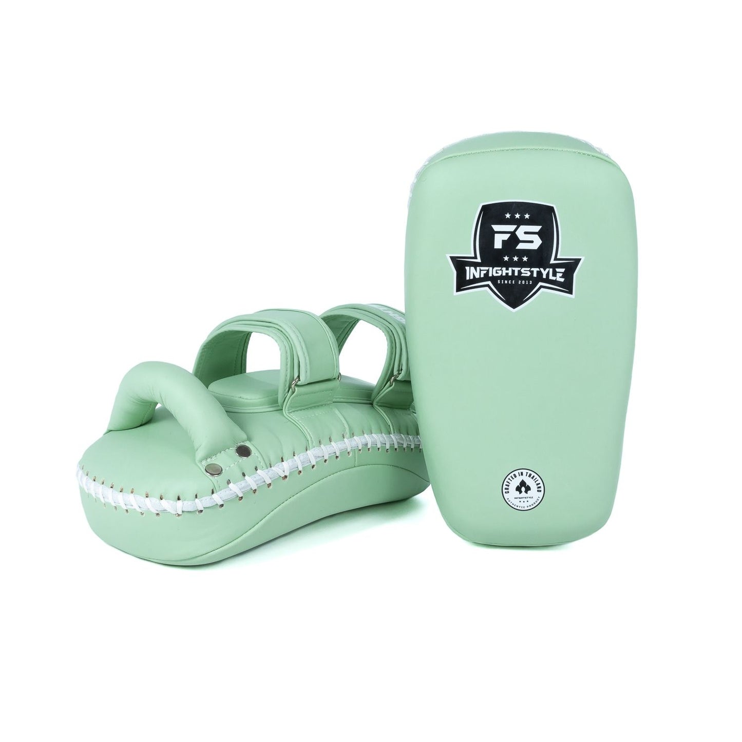INFIGHTSTYLE KICK PADS SEMI LEATHER DOUBLE-STRAP