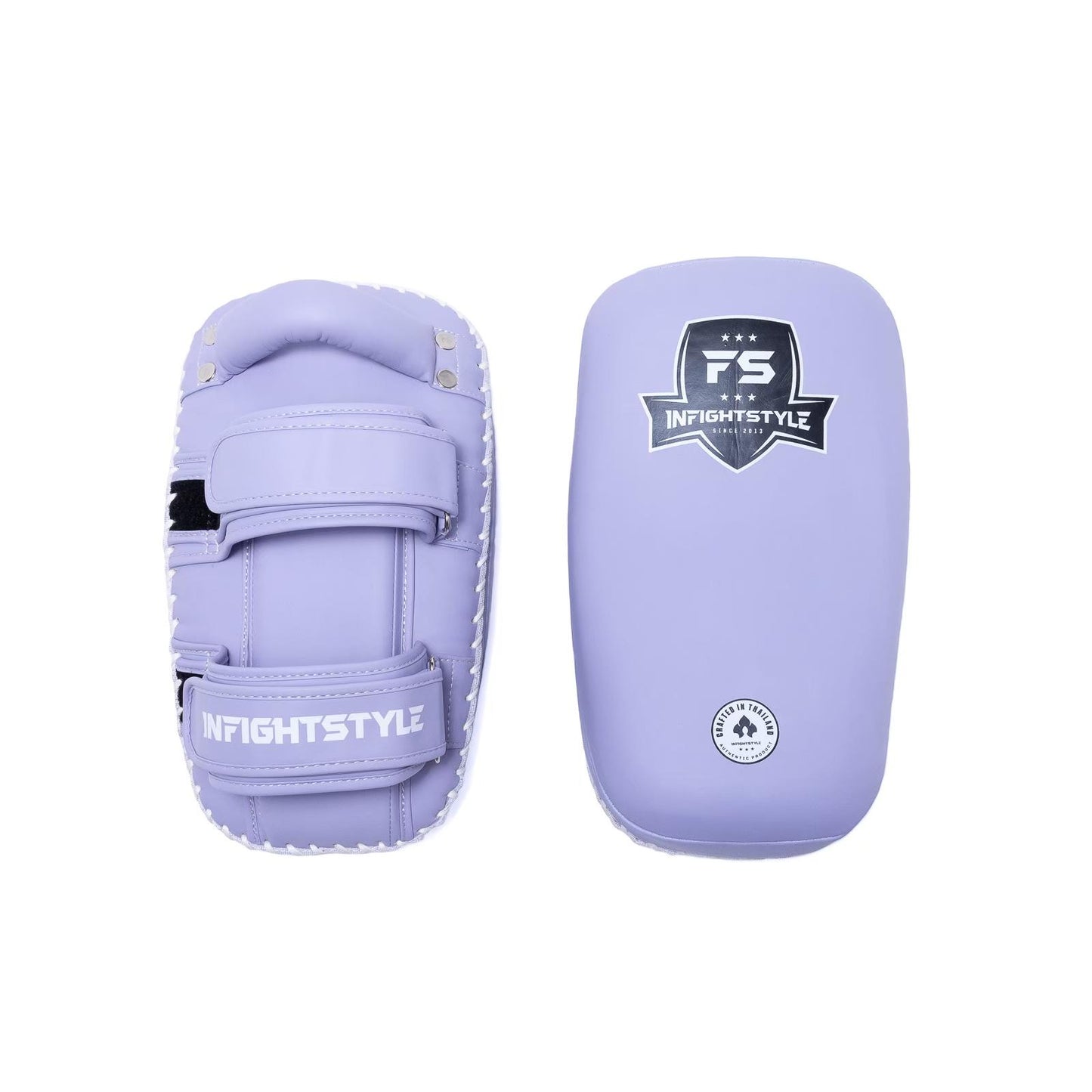INFIGHTSTYLE KICK PADS SEMI LEATHER DOUBLE-STRAP