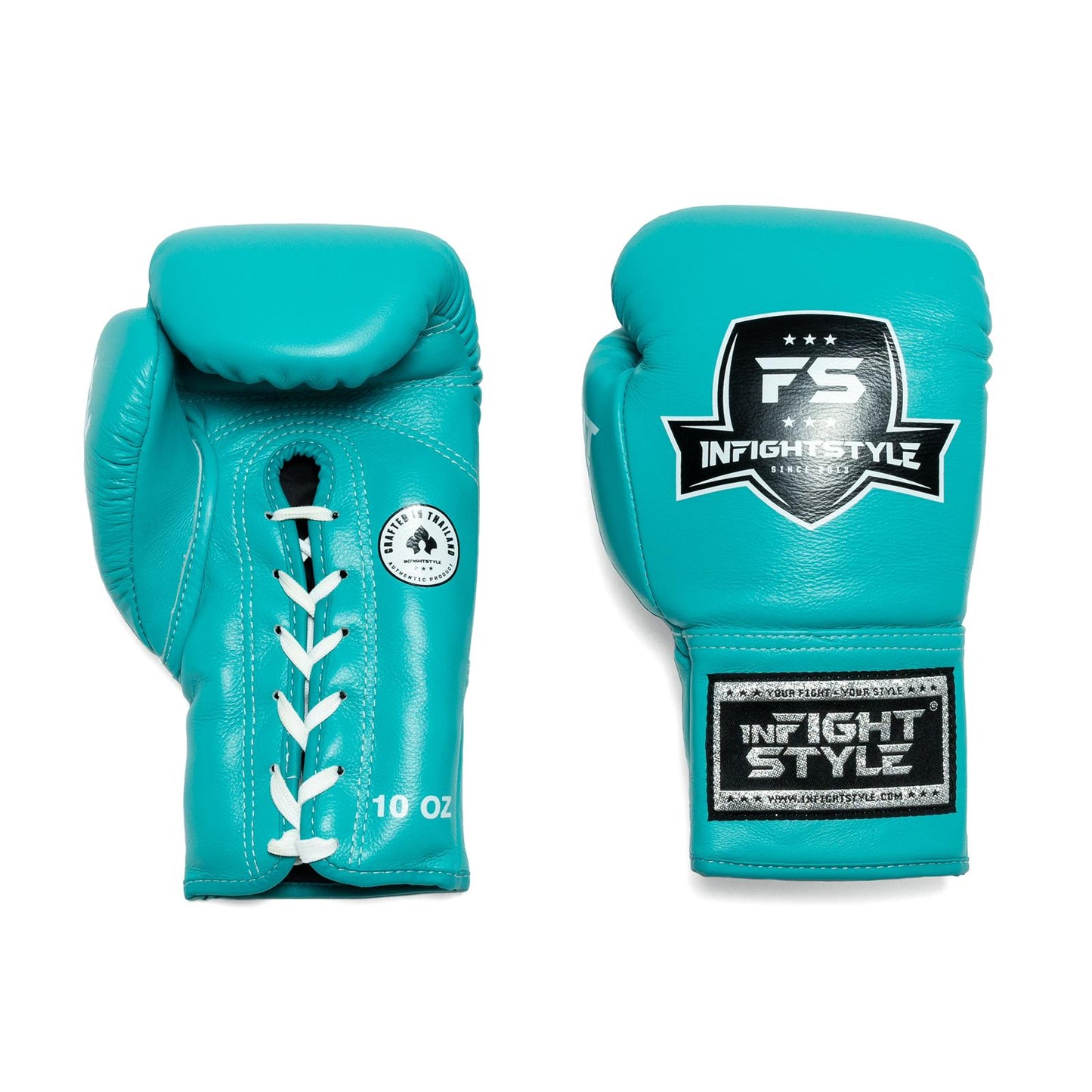 INFIGHTSTYLE GLOVES LEATHER LACE-UP MUAY THAI BOXING PRO