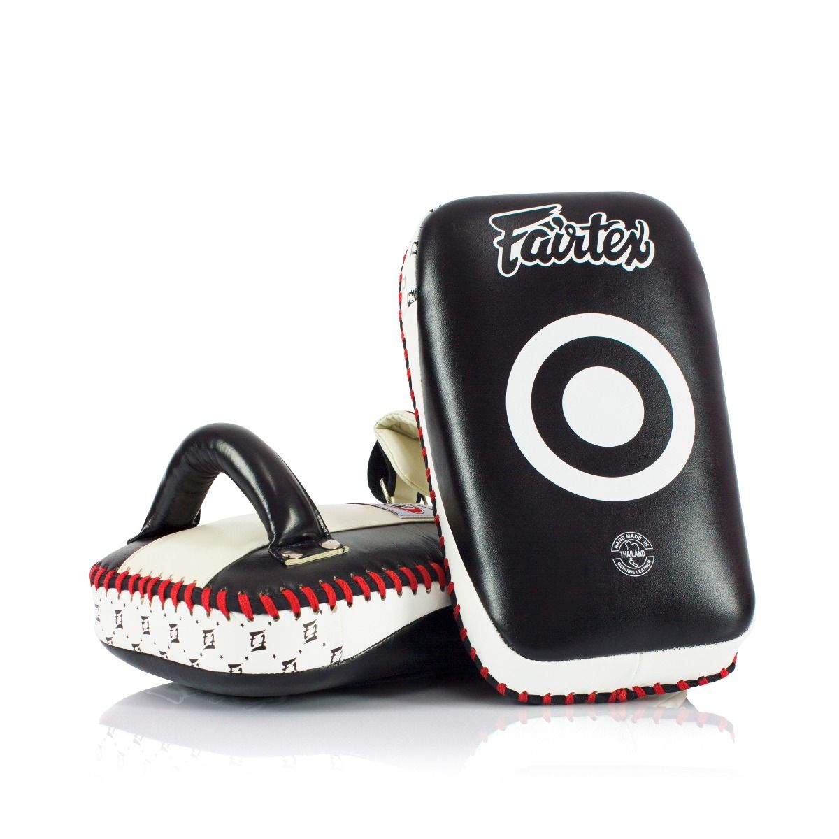 FAIRTEX KICK PADS KPLC1 KPLC2 KPLC3 KPLC4 LEATHER HOOK-AND-LOOP CURVED