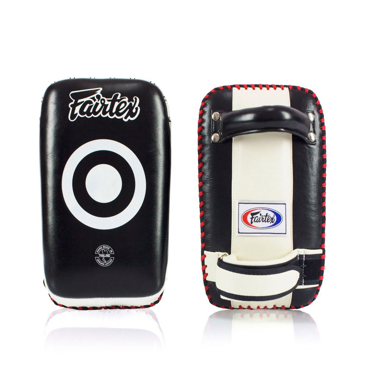FAIRTEX KICK PADS KPLC1 KPLC2 KPLC3 KPLC4 LEATHER HOOK-AND-LOOP CURVED