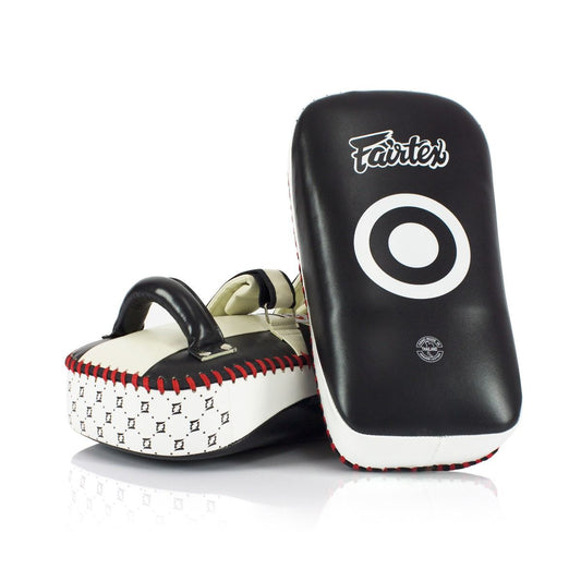 FAIRTEX KICK PADS KPLC1 KPLC2 KPLC3 KPLC4 LEATHER HOOK-AND-LOOP CURVED