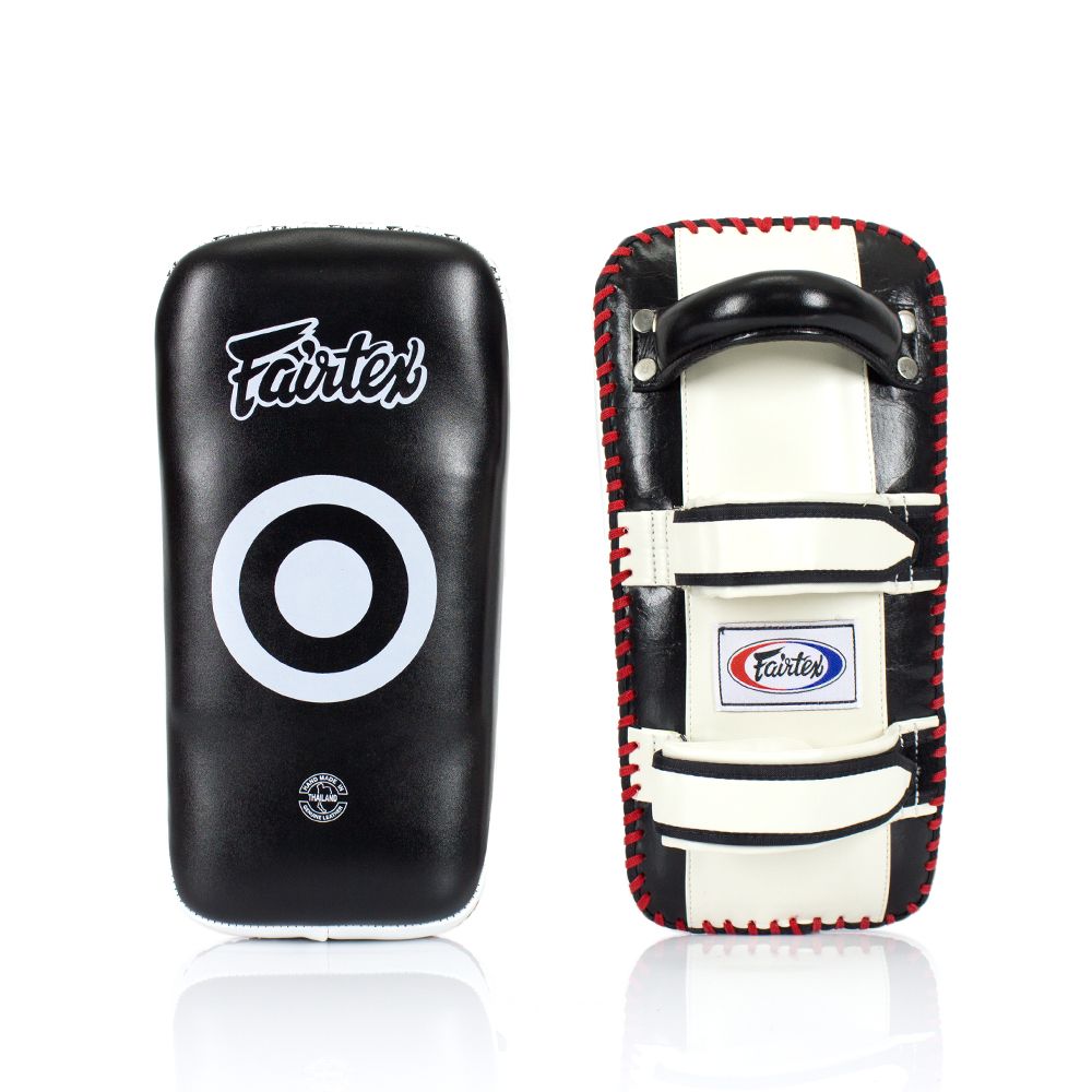 FAIRTEX KICK PADS KPLC1 KPLC2 KPLC3 KPLC4 LEATHER HOOK-AND-LOOP CURVED