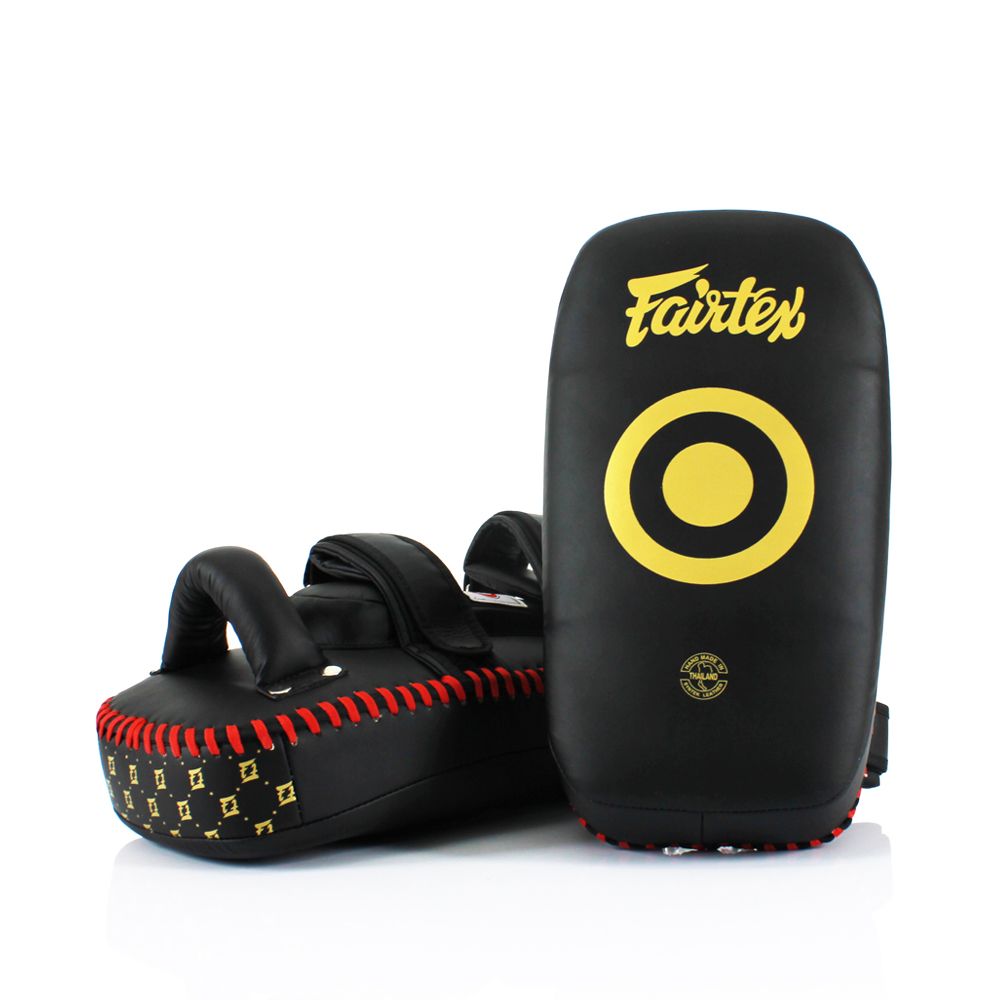 FAIRTEX KICK PADS KPLC5 MICROFIBER HOOK-AND-LOOP CURVED