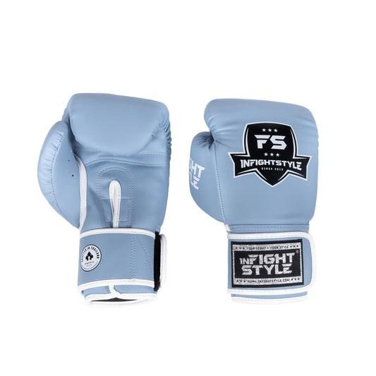 INFIGHTSTYLE GLOVES SEMI LEATHER HOOK-AND-LOOP MUAY THAI BOXING PRO COMPACT