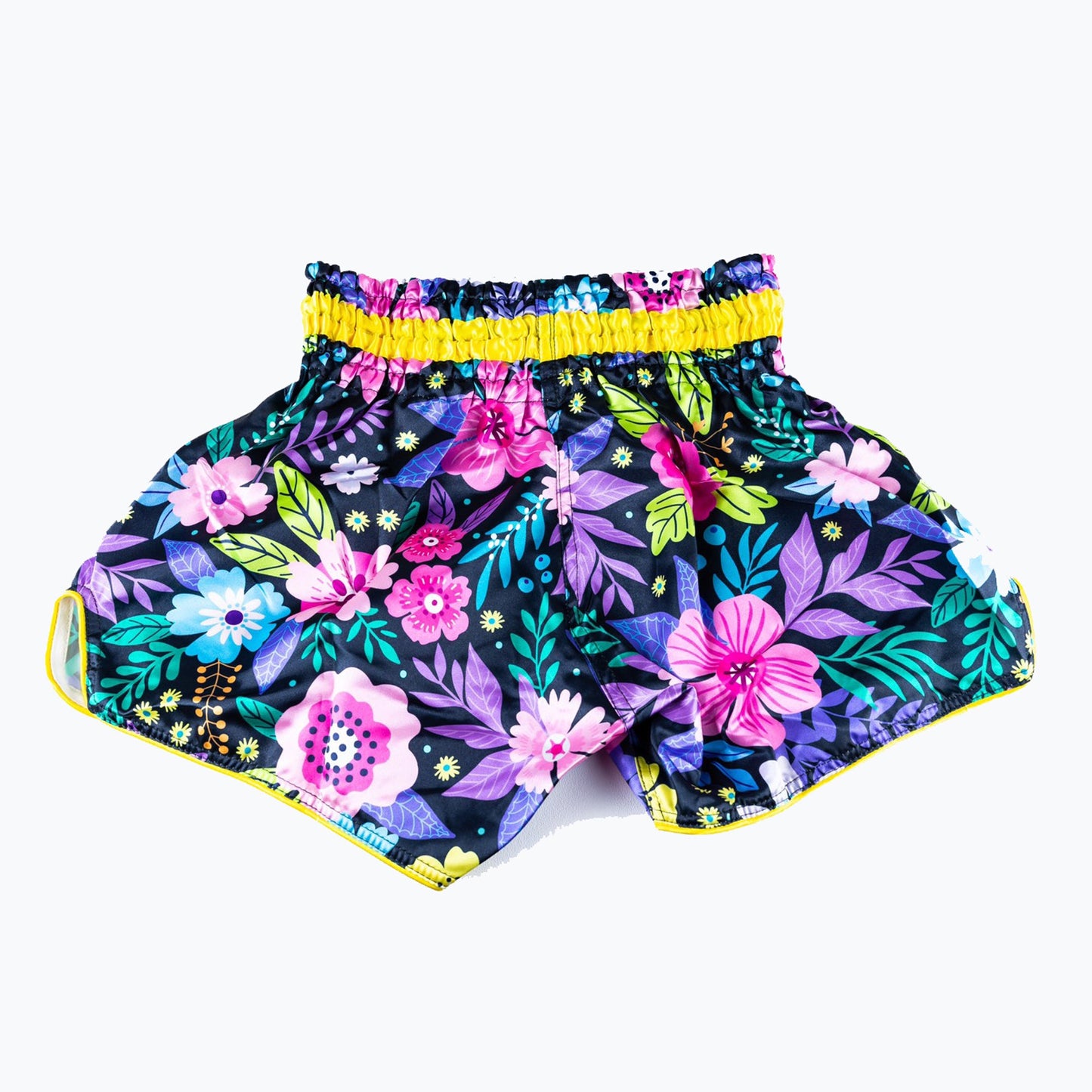 INFIGHTSTYLE SHORTS MUAY THAI RETRO BOUQUET PALMS TREES FLOWERS