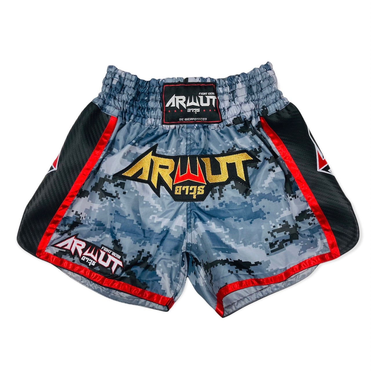 ARWUT MUAYTHAI BOXING SHORTS CARBON EDITION
