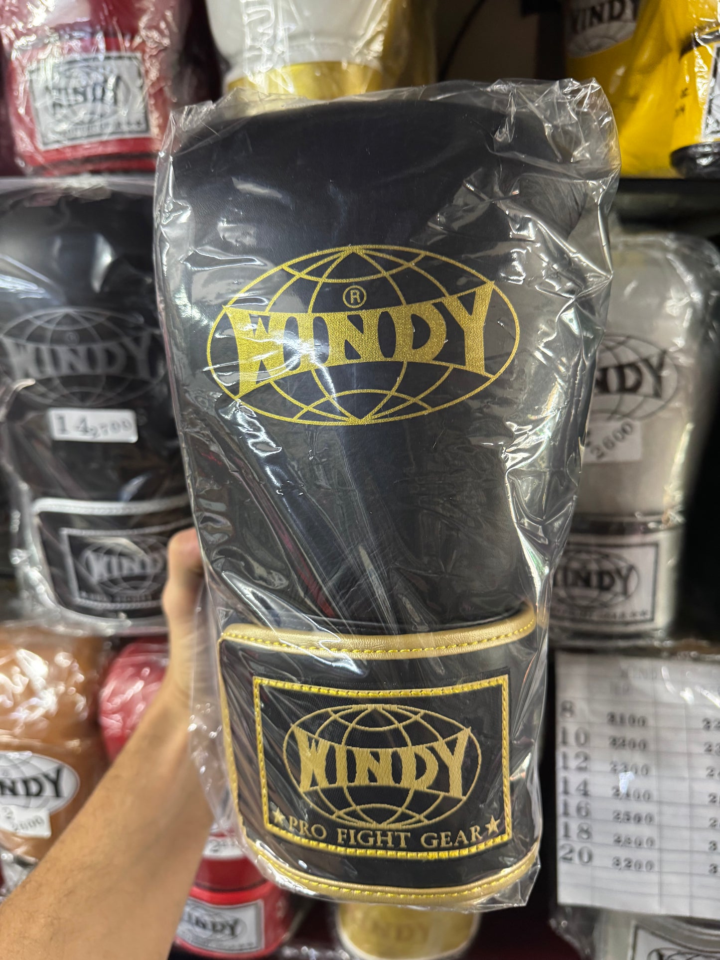 WINDY GLOVES BGVH LEATHER HOOK-AND-LOOP BOXING PROFESSIONAL CLASSIC