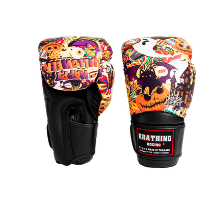 KRATHING BOXING GLOVES KTB-BG-FANCY  LEATHER HOOK-AND-LOOP