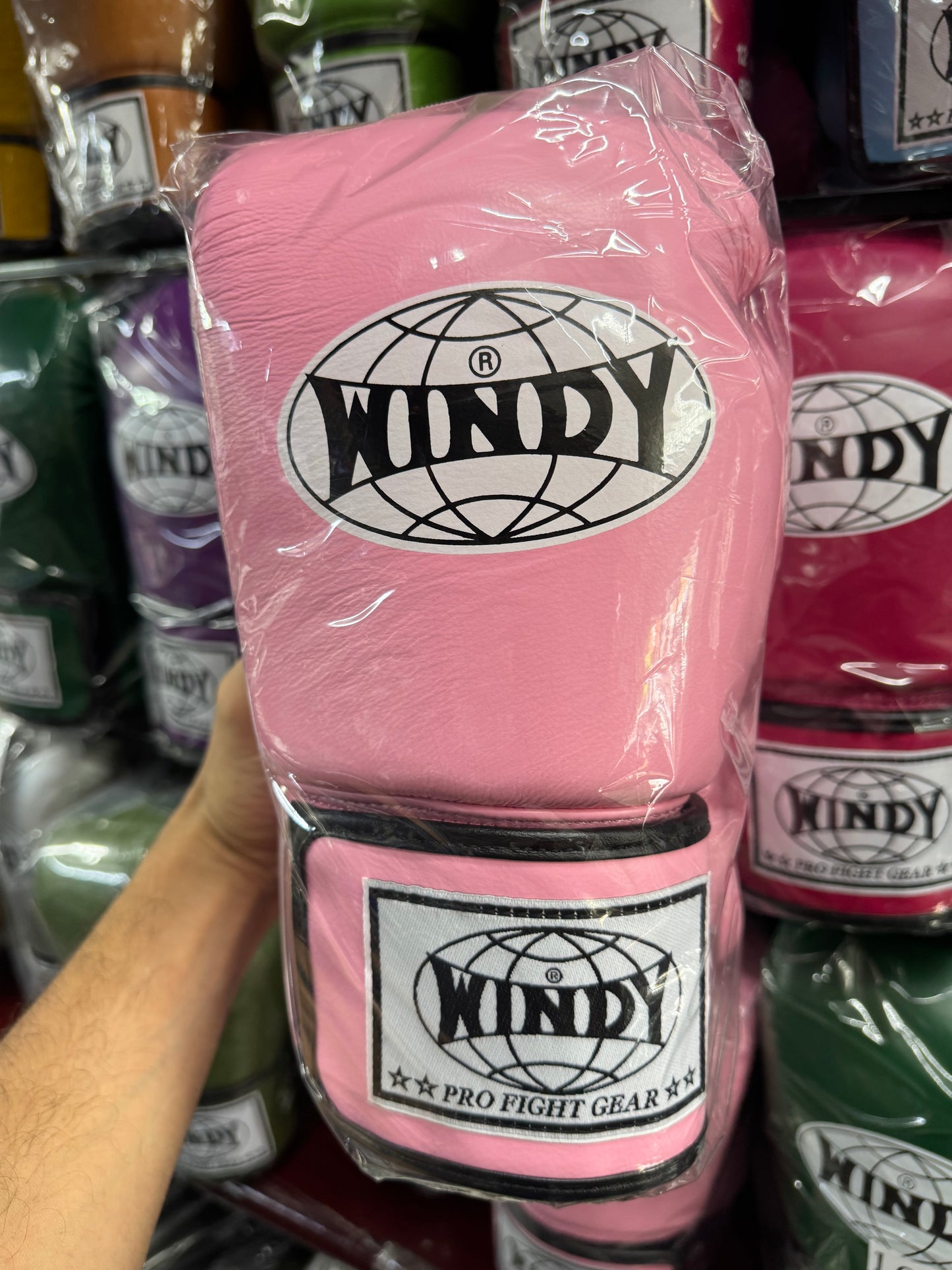 WINDY GLOVES BGVH LEATHER HOOK-AND-LOOP BOXING PROFESSIONAL CLASSIC