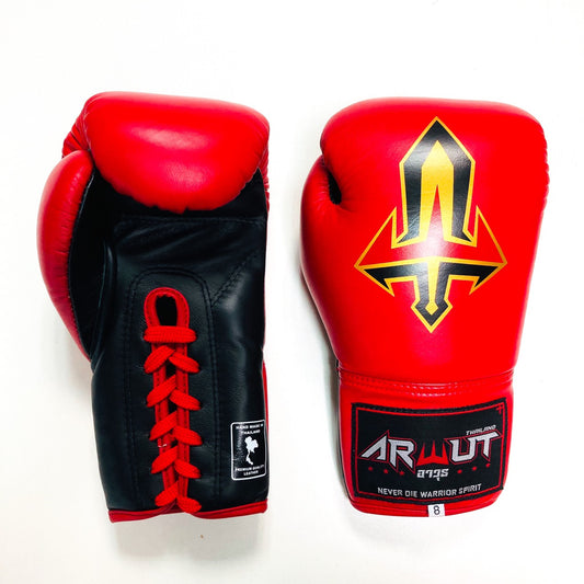 ARWUT GLOVES BG3 LACE UP BOXING GLOVES LEATHER