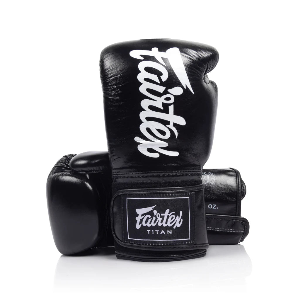 FAIRTEX GLOVES BGV EUROPE LEATHER HOOK-AND-LOOP TITAN BOXING GLOVES