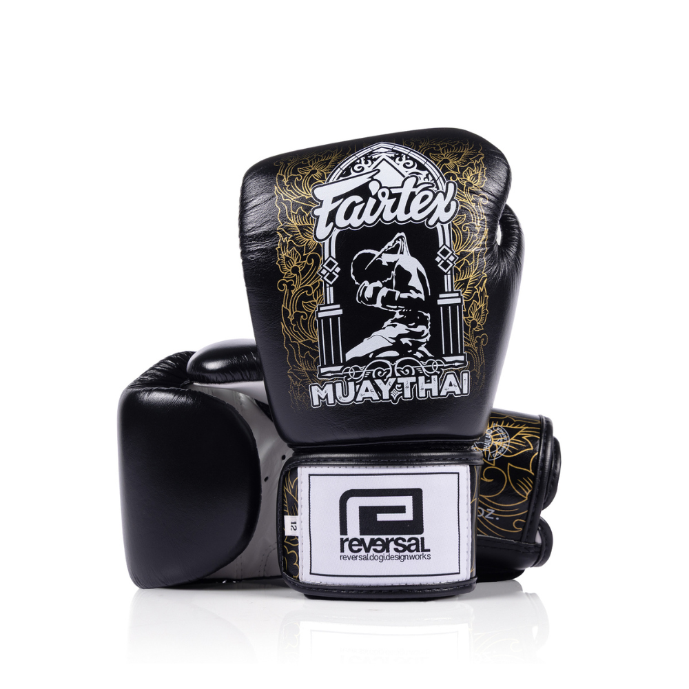 FAIRTEX GLOVES BGV-PREMIUM REVERSAL LEATHER HOOK-AND-LOOP SPIRIT OF WAI KRU EDITION