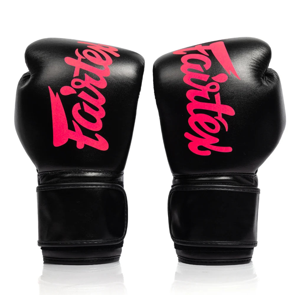 FAIRTEX GLOVES BGV14 MICROFIBER HOOK-AND-LOOP NEON NOIR