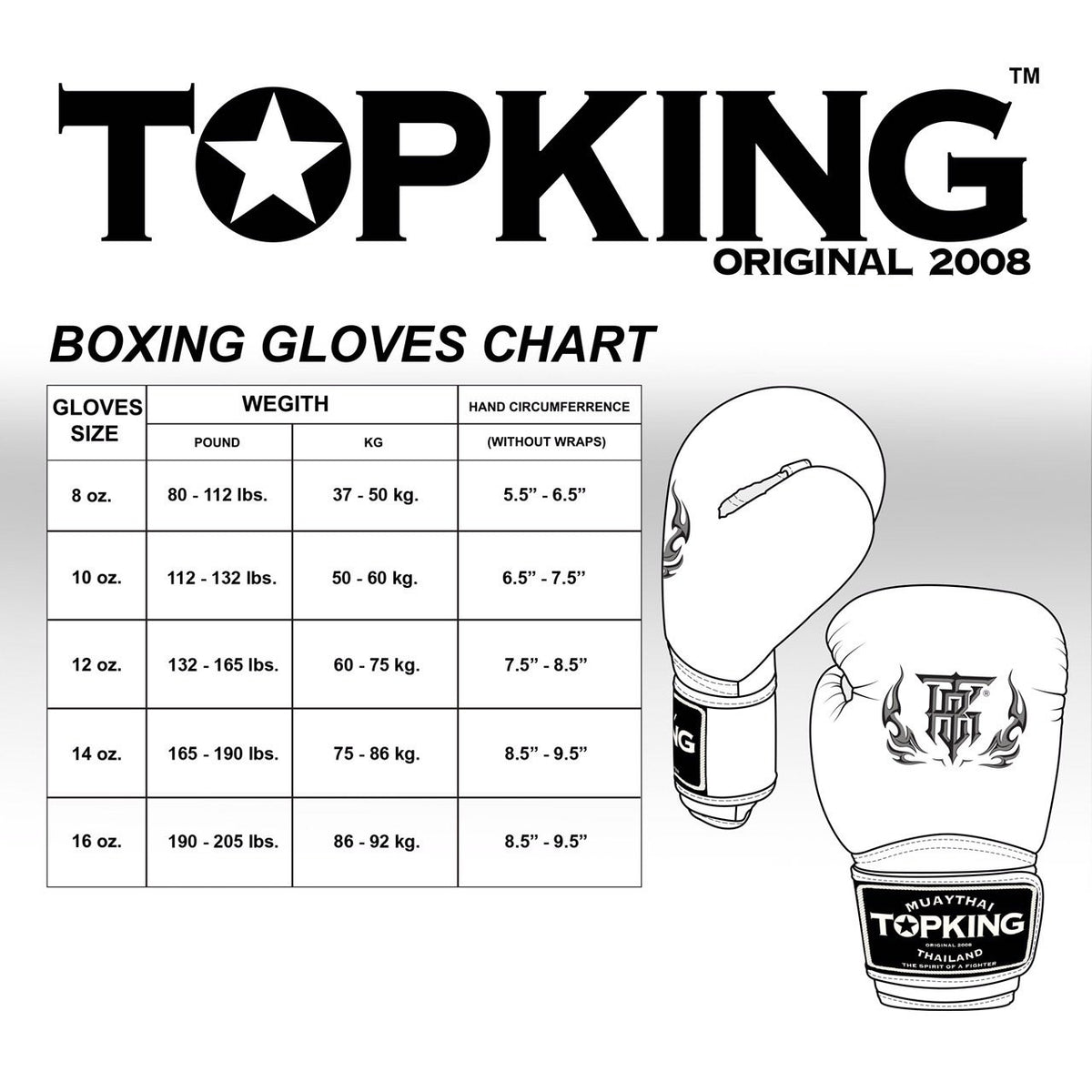 TKB MUAY THAI BOXING LEATHER GLOVES THE TRADITIONAL SUPER MODEL
