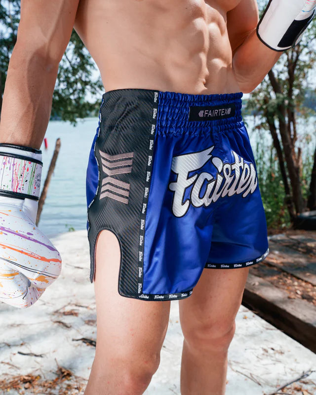 FAIRTEX MUAY THAI SHORTS ATHLETIC BS-AROKAYA02 - AROKAYA SPECIAL - BLUE PHANTOM