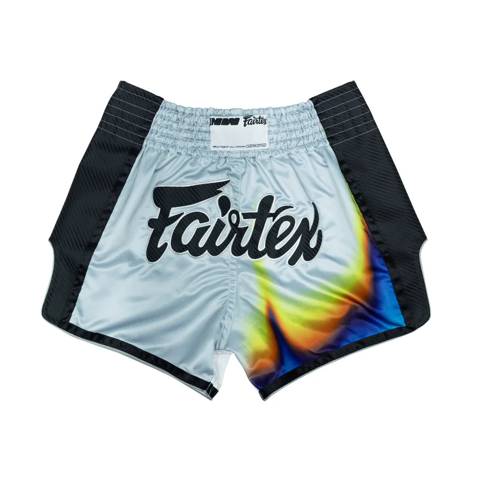 FAIRTEX MUAY THAI SHORTS  BS Milli Silver - MILLI LIMITED EDITION