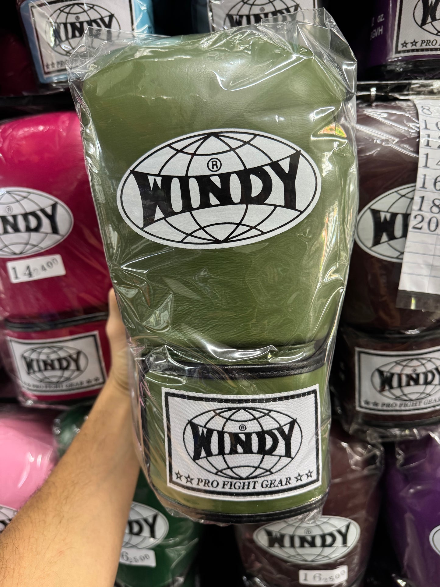 WINDY GLOVES BGVH LEATHER HOOK-AND-LOOP BOXING PROFESSIONAL CLASSIC