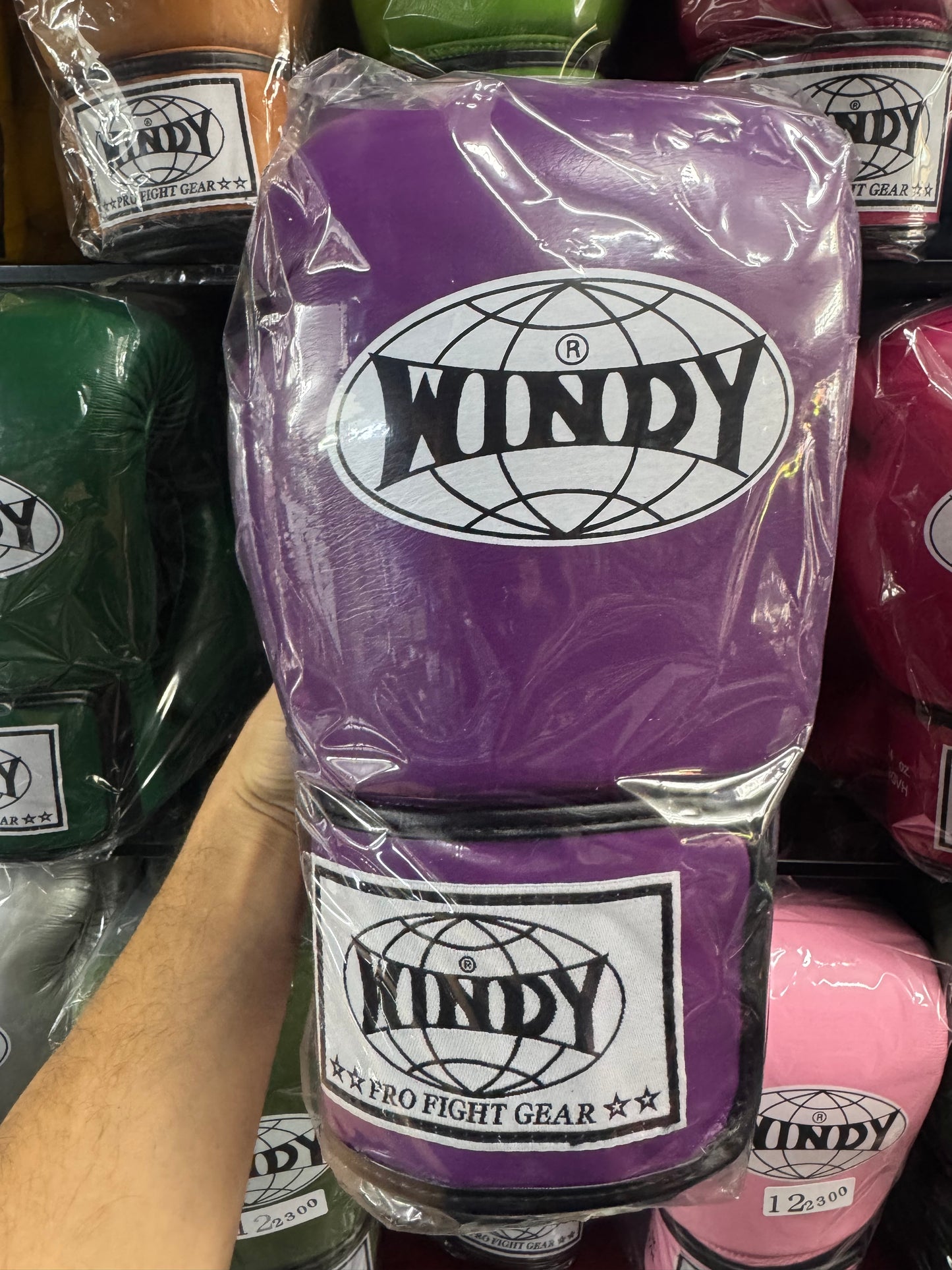 WINDY GLOVES BGVH LEATHER HOOK-AND-LOOP BOXING PROFESSIONAL CLASSIC