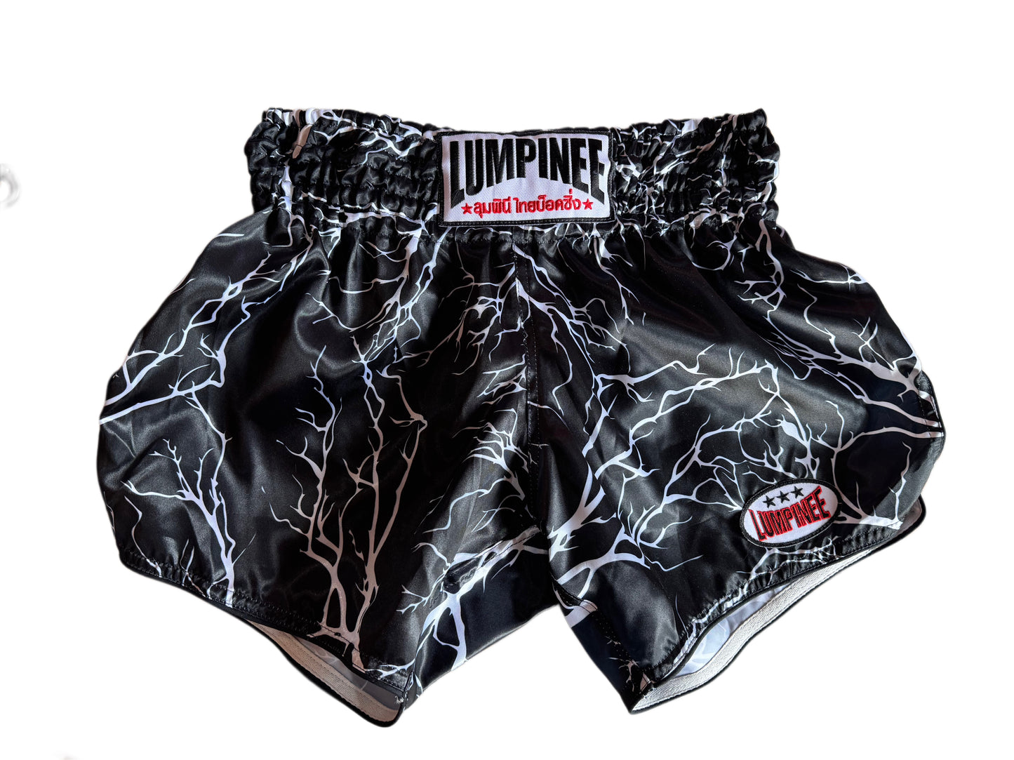 LUMPINEE SHORTS RETRO LUMRTO-THUNDER REAL MUAY THAI PROFESSIONAL