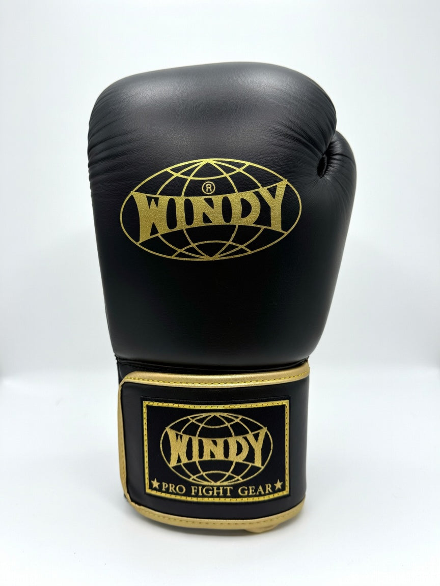 WINDY GLOVES BGVH LEATHER HOOK-AND-LOOP BOXING PROFESSIONAL CLASSIC