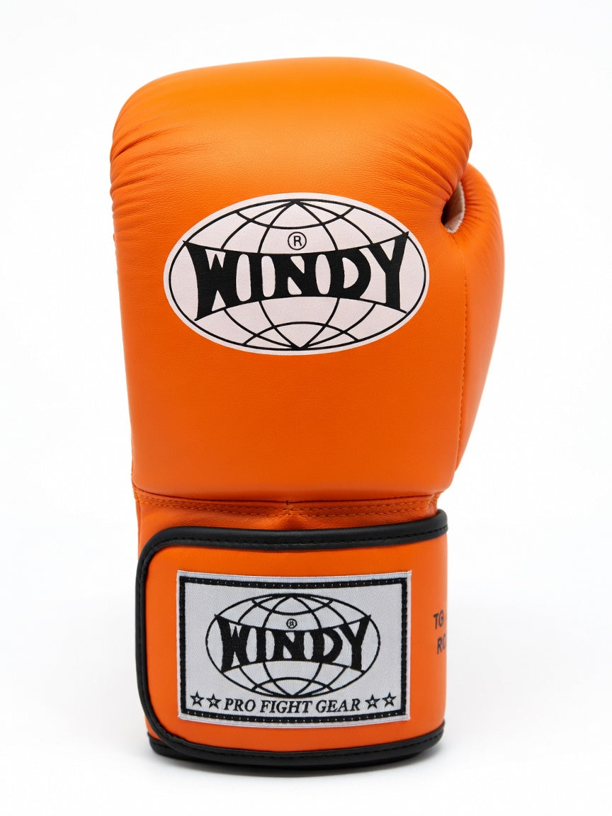 WINDY GLOVES BGVH LEATHER HOOK-AND-LOOP BOXING PROFESSIONAL CLASSIC