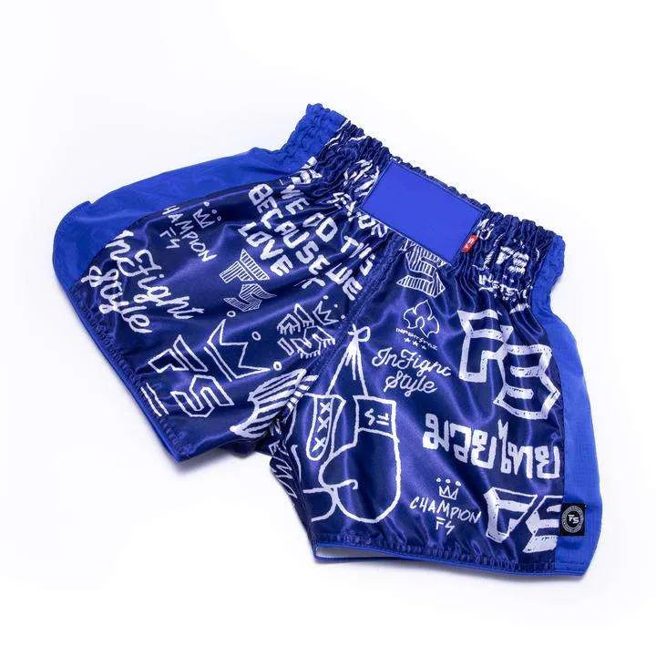 INFIGHTSTYLE SHORTS MUAY THAI RETRO GRAFF