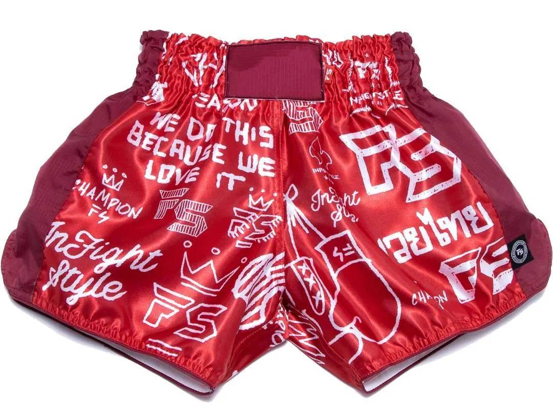 INFIGHTSTYLE SHORTS MUAY THAI RETRO GRAFF