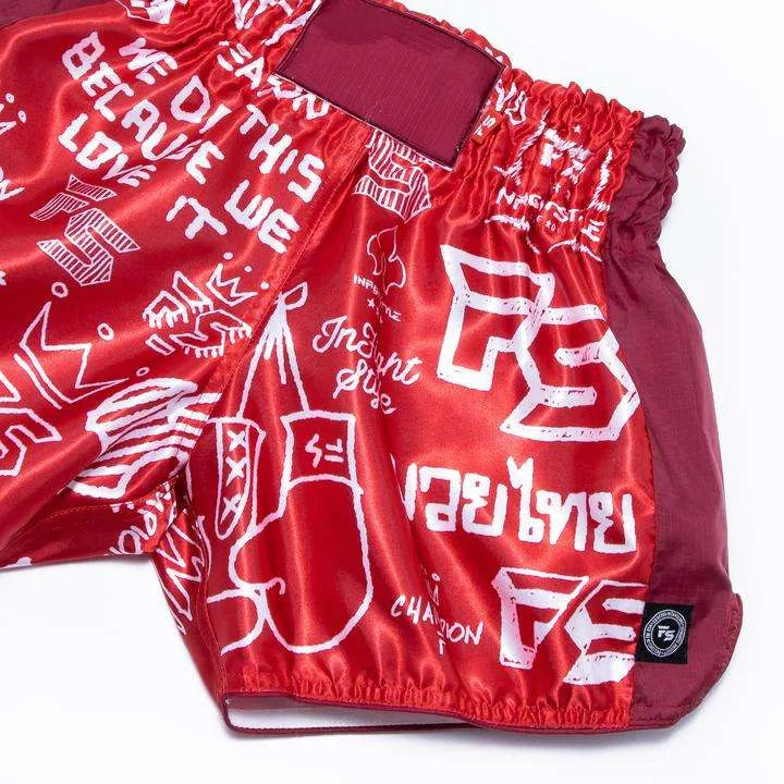 INFIGHTSTYLE SHORTS MUAY THAI RETRO GRAFF