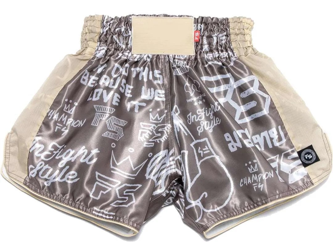 INFIGHTSTYLE SHORTS MUAY THAI RETRO GRAFF