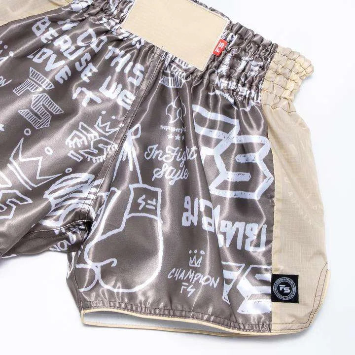 INFIGHTSTYLE SHORTS MUAY THAI RETRO GRAFF