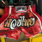 LUMPINEE SHORTS RETRO LUMRTO-CAMOU RED MUAY THAI PROFESSIONAL