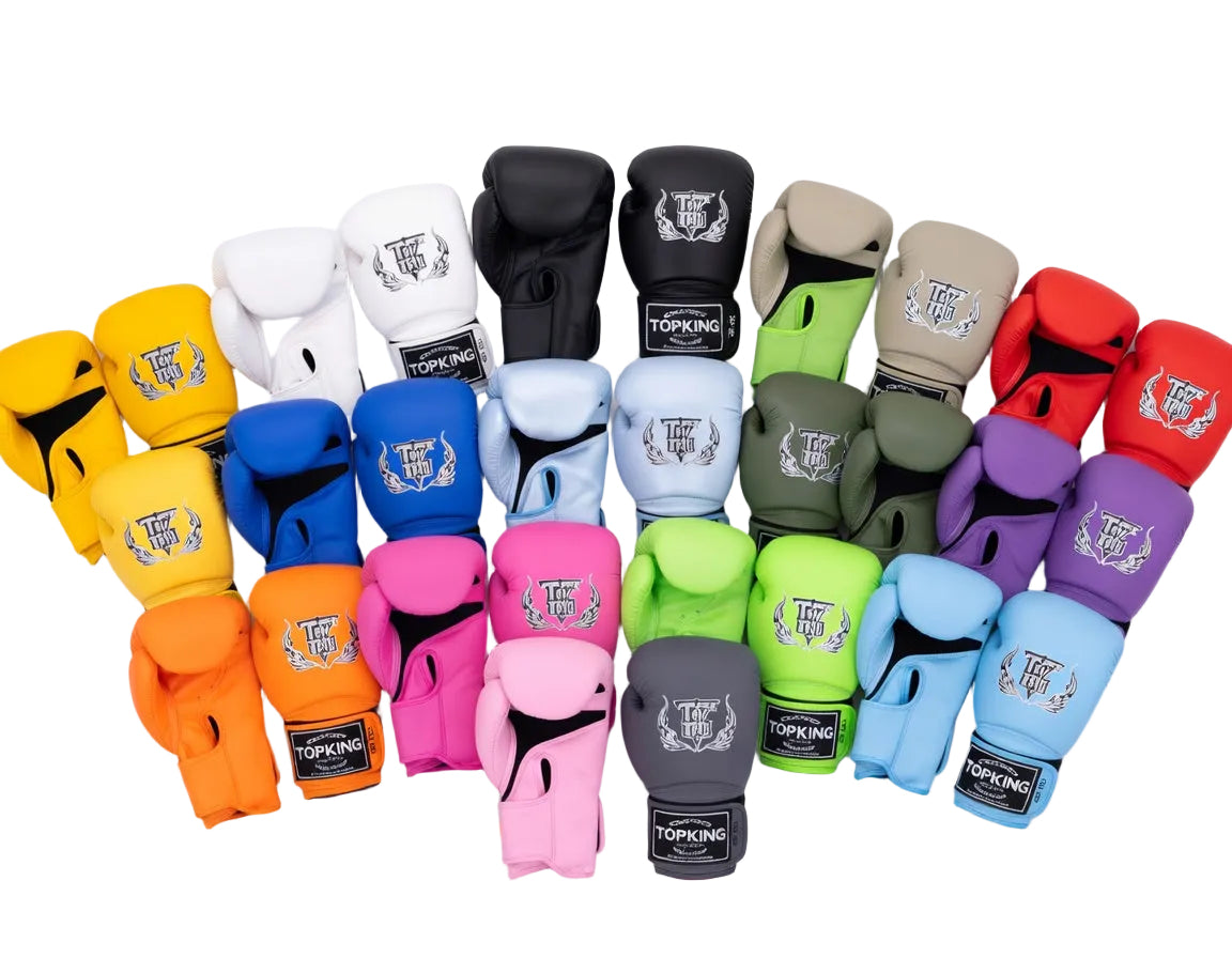 TKB MUAY THAI BOXING LEATHER GLOVES THE TRADITIONAL SUPER MODEL