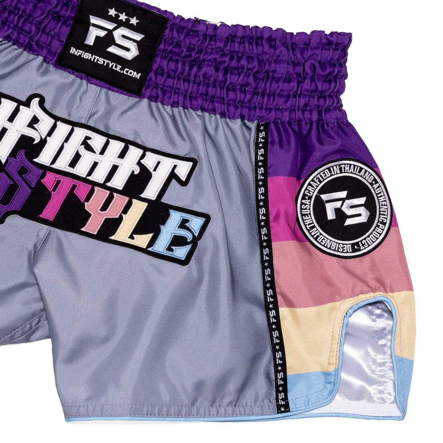 INFIGHTSTYLE SHORTS MUAY THAI NEUTRAL RETRO COLLECTION