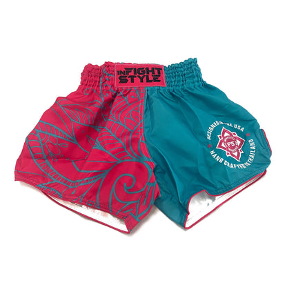 INFIGHTSTYLE SHORTS FANCY LOTUS RETRO