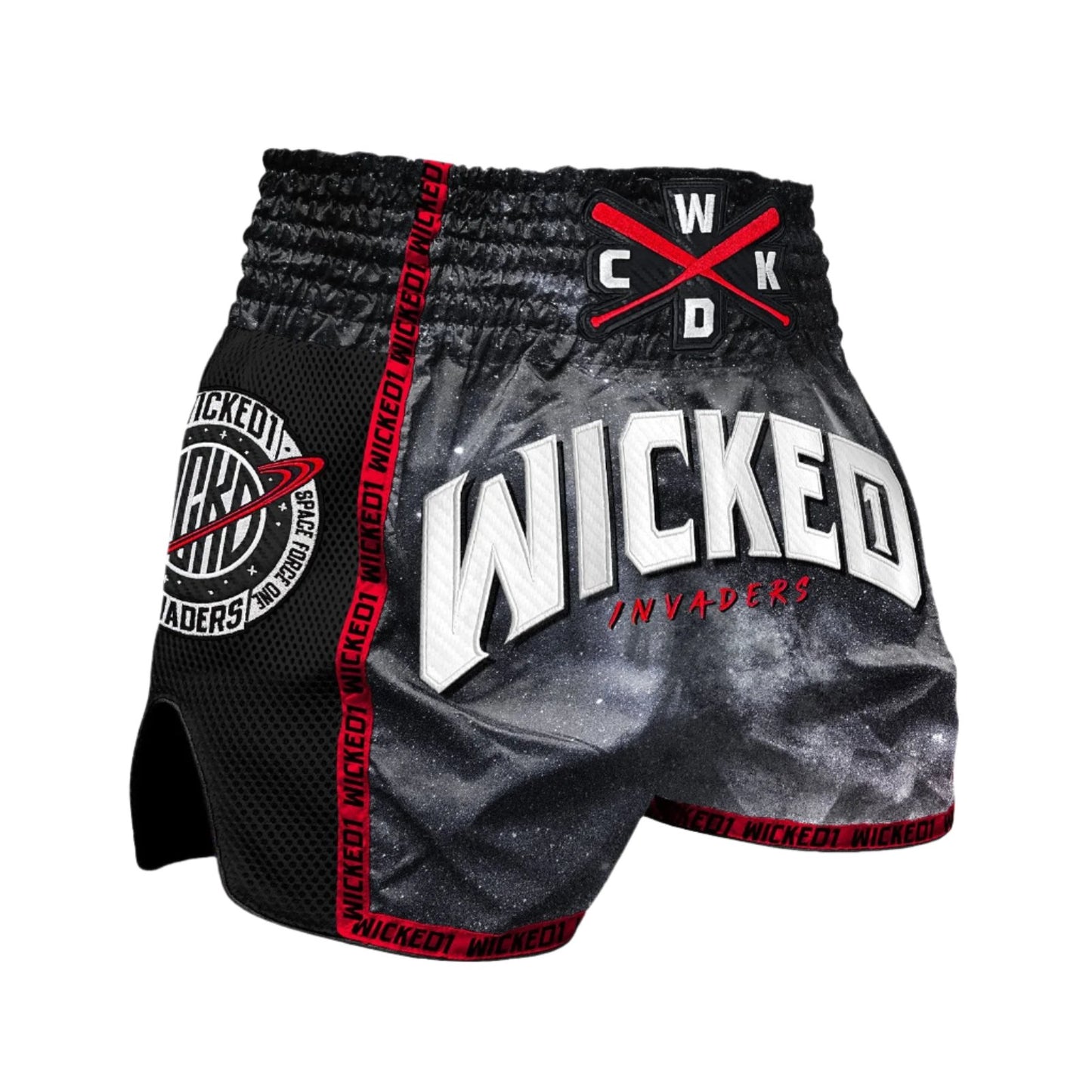 WICKED1X MUAY THAI SHORT INVADERS