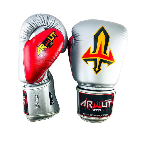 ARWUT GLOVES BG1 HOOK-AND-LOOP BOXING GLOVES LEATHER