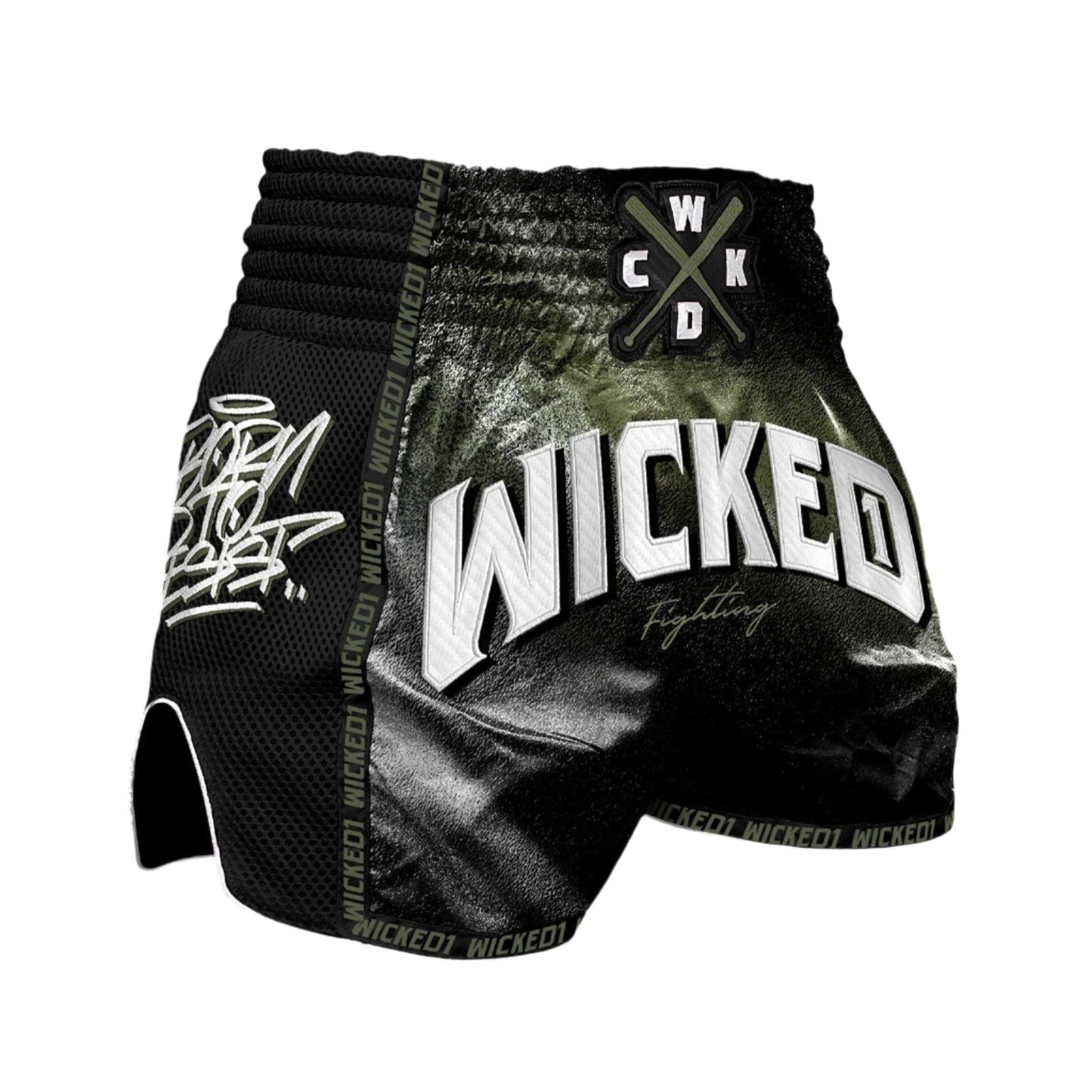 WICKED1X MUAY THAI SHORT SPRAYING