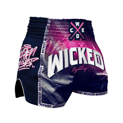 WICKED1X MUAY THAI SHORT SPRAYING