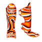TKB SHIN PROTECTION TKSGLV LEATHER HOOK-AND-LOOP LAVA