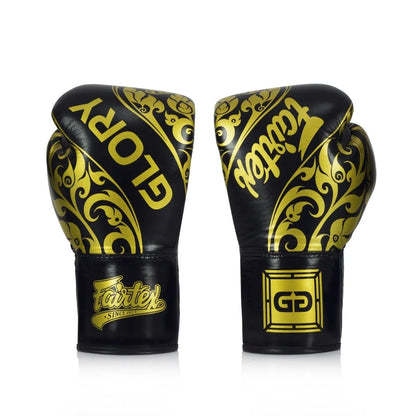 FAIRTEX GLOVES BGLG2 GLORY KICKBOXING LEATHER LACE UP PREMIUM