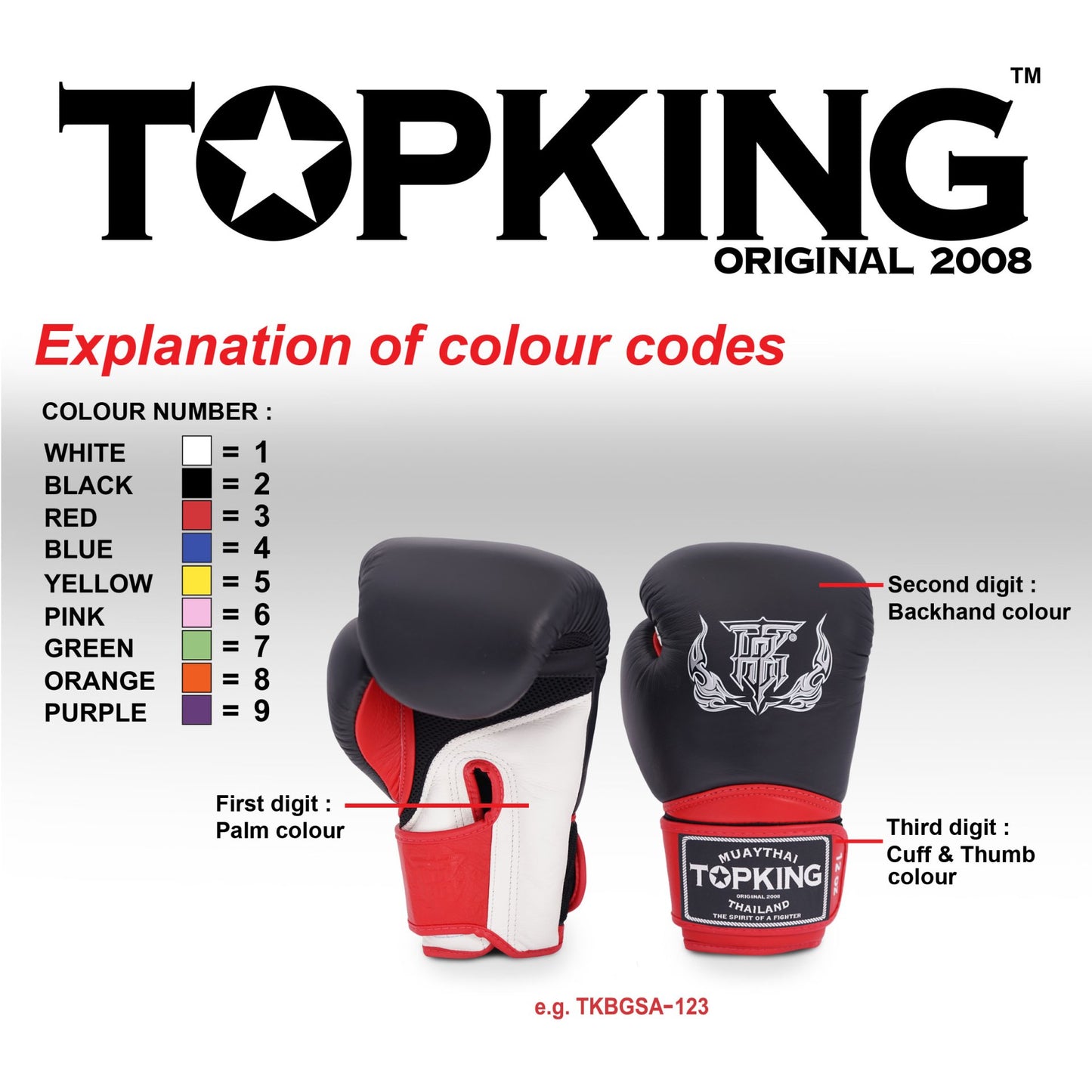TKB GLOVES TKBGSV LEATHER HOOK-AND-LOOP SUPER TRIPLE TONE