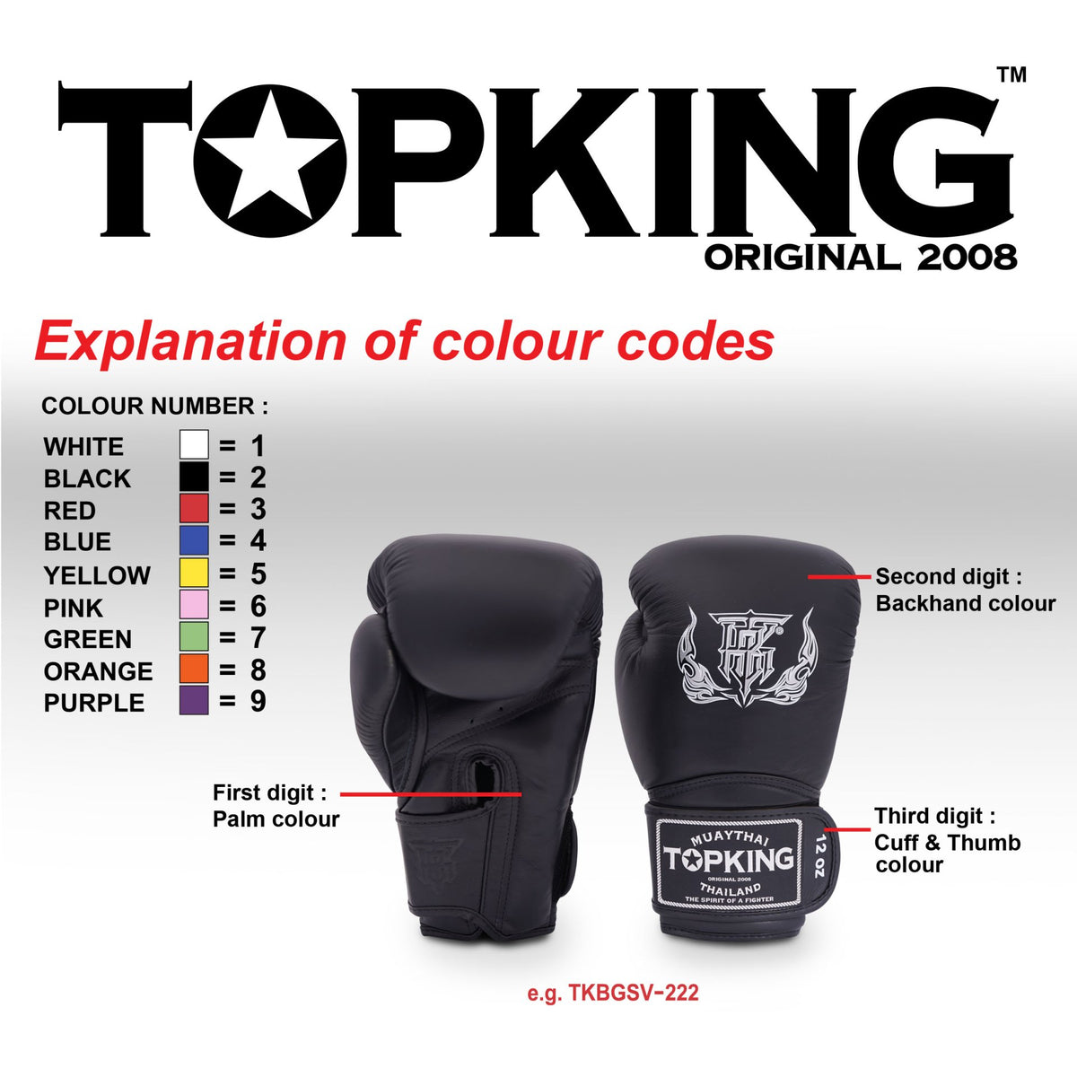 TKB MUAY THAI BOXING LEATHER GLOVES THE TRADITIONAL SUPER MODEL