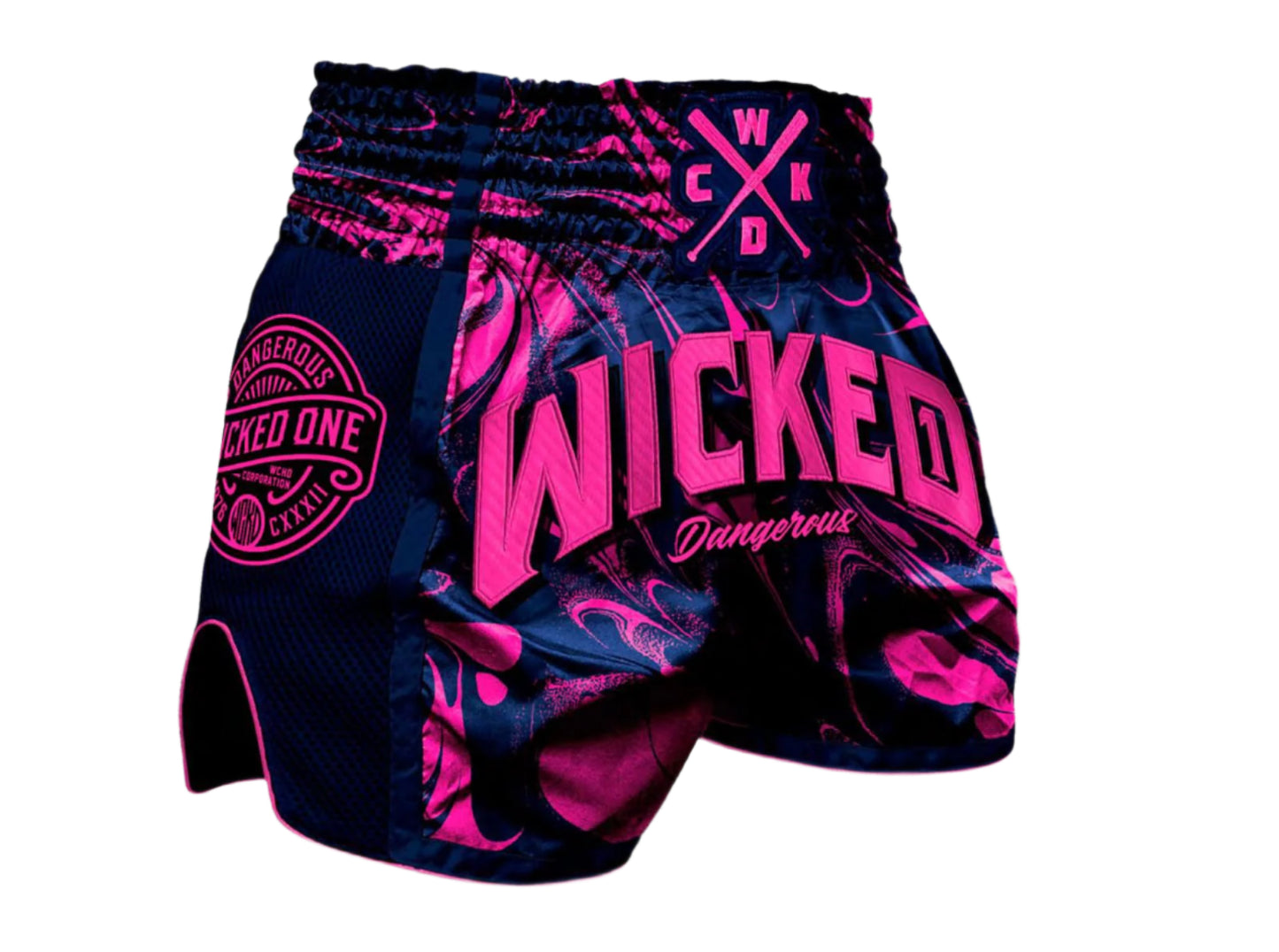 WICKED1X MUAY THAI SHORTS DANGEROUS