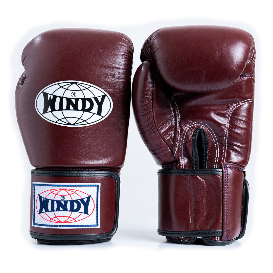 WINDY GLOVES BGVH LEATHER HOOK-AND-LOOP BOXING PROFESSIONAL CLASSIC