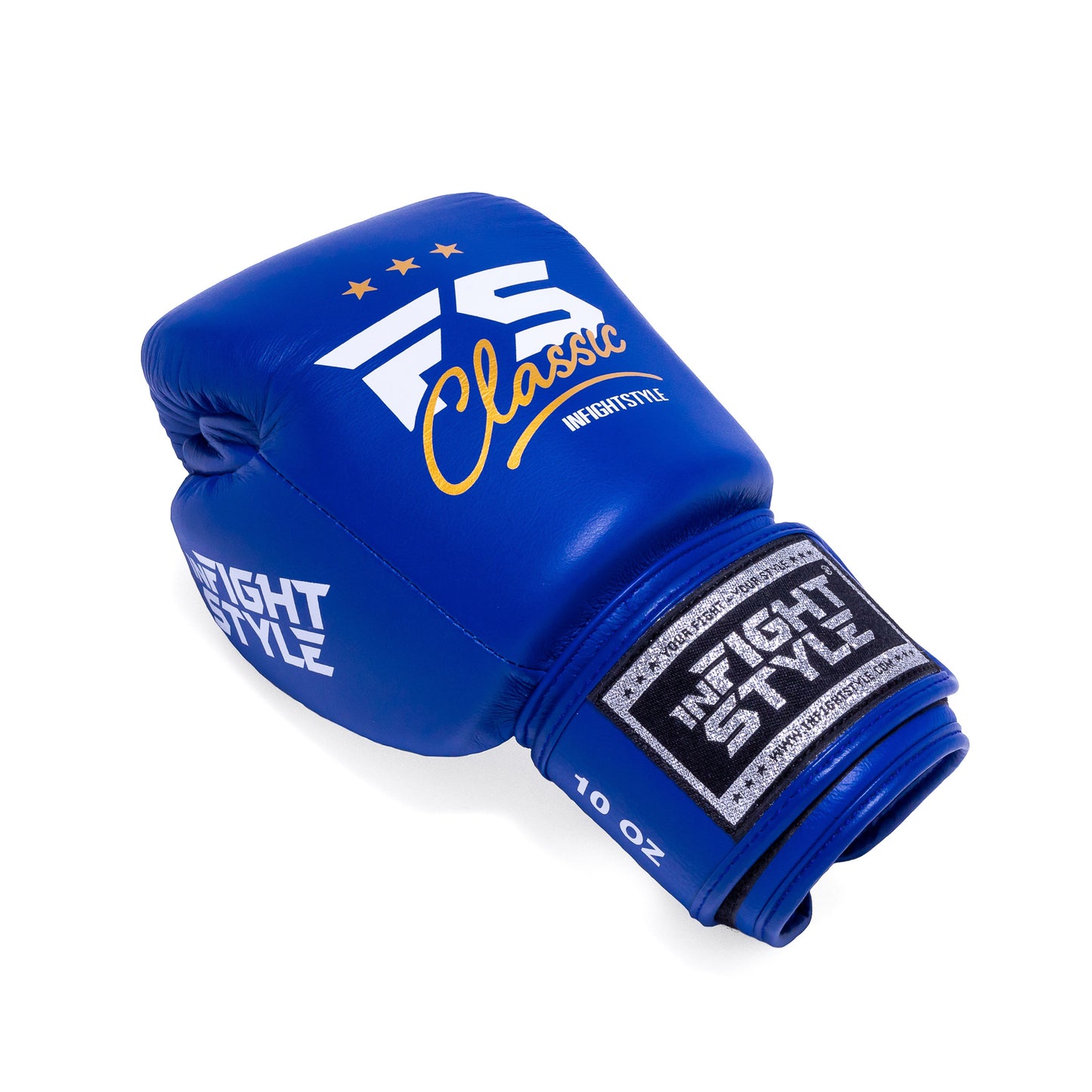 INFIGHTSTYLE GLOVES LEATHER HOOK-AND-LOOP CLASSIC MUAY THAI BOXING PRO NEW LOGO